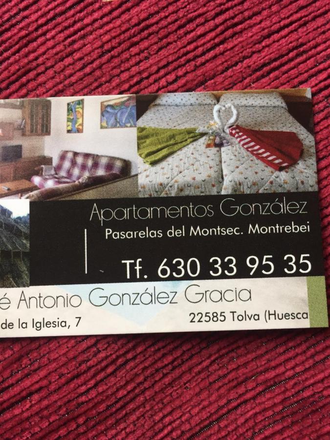 Apartamento González Montsec Montrebei Tolva Exterior foto